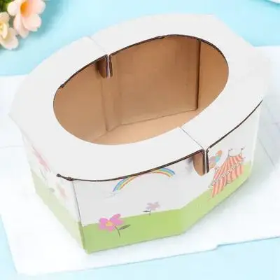 1Pcs Portable Foldable Baby Toilet Travel Potty Trainer Paper Seat for Car Outdoor Infant Folding Paper Toilet Travel Closestool