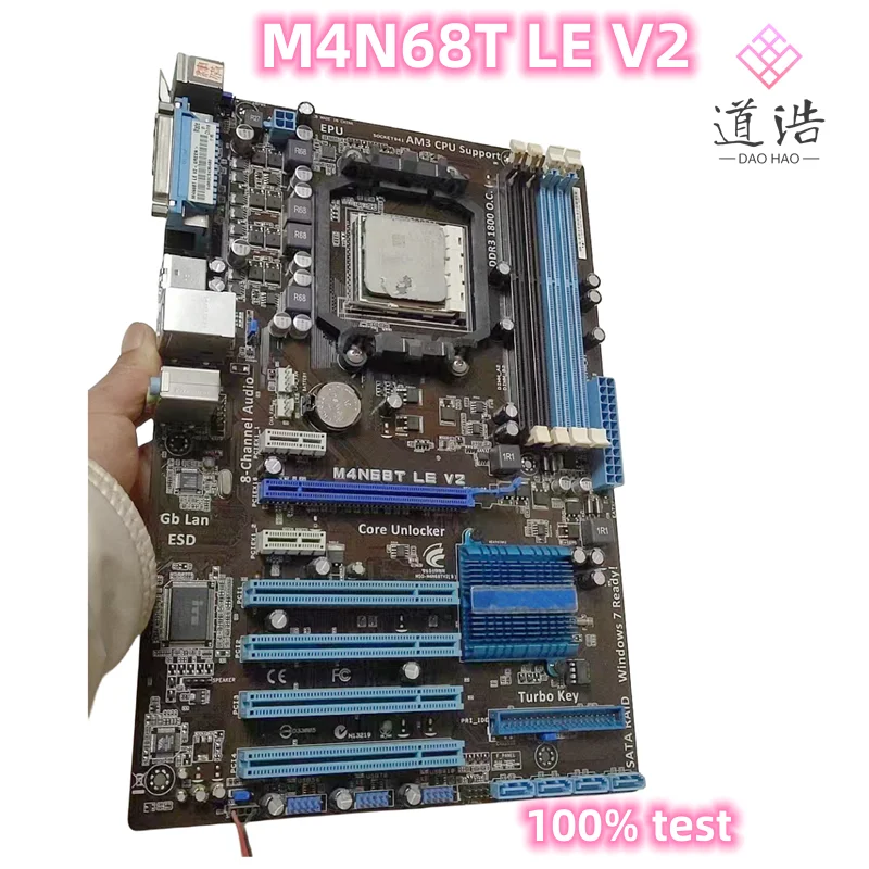 

Материнская плата для M4N68T LE V2 16 Гб SATA II USB2.0 разъем AM3 DDR3 ATX NVIDIA NFORCE 100% а материнская плата протестирована полностью работает