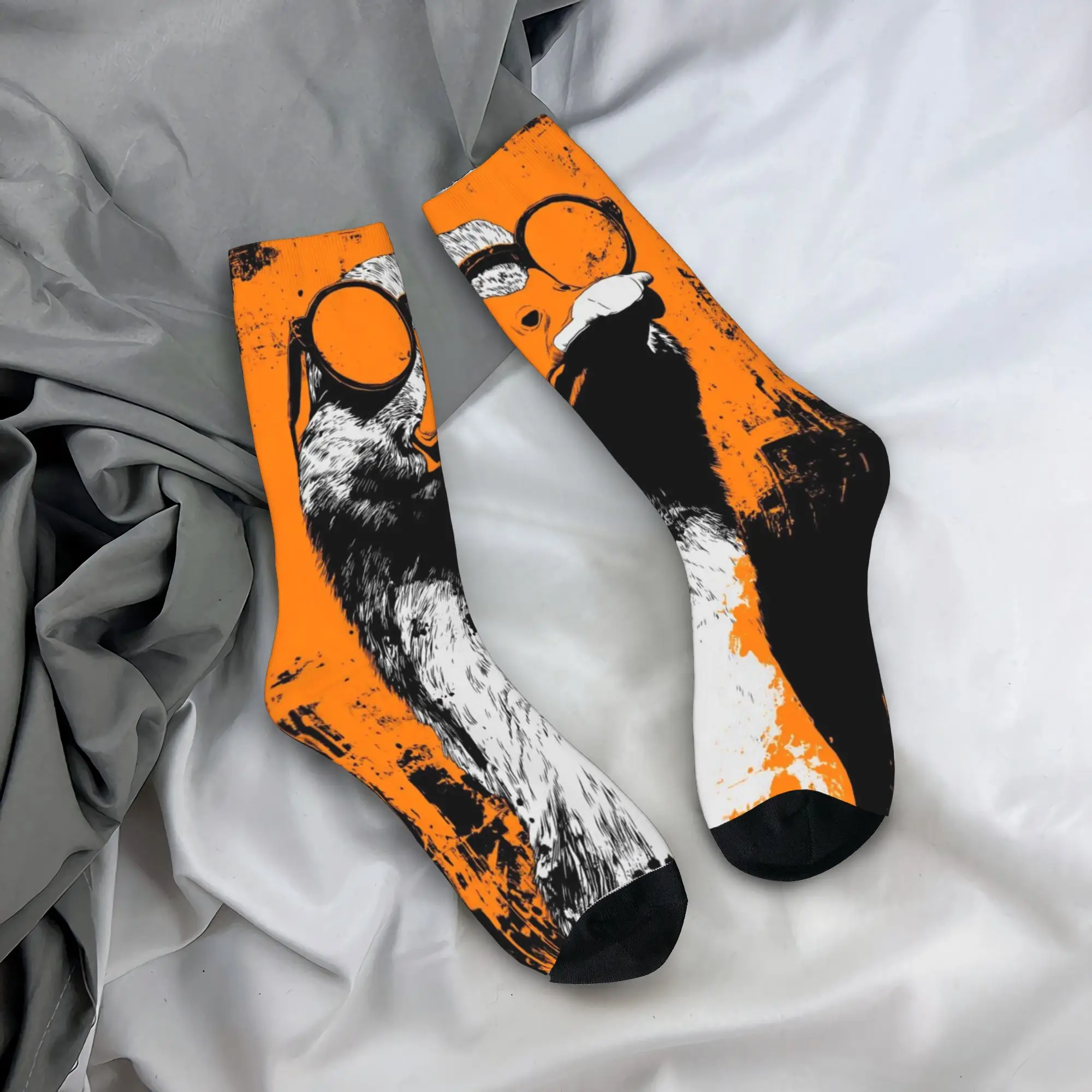 Goose Graffiti Pattern Stockings Unisex Men  Socks High Quality Fashion Socks Autumn Running Sports Non Slip Graphic Socks Gift