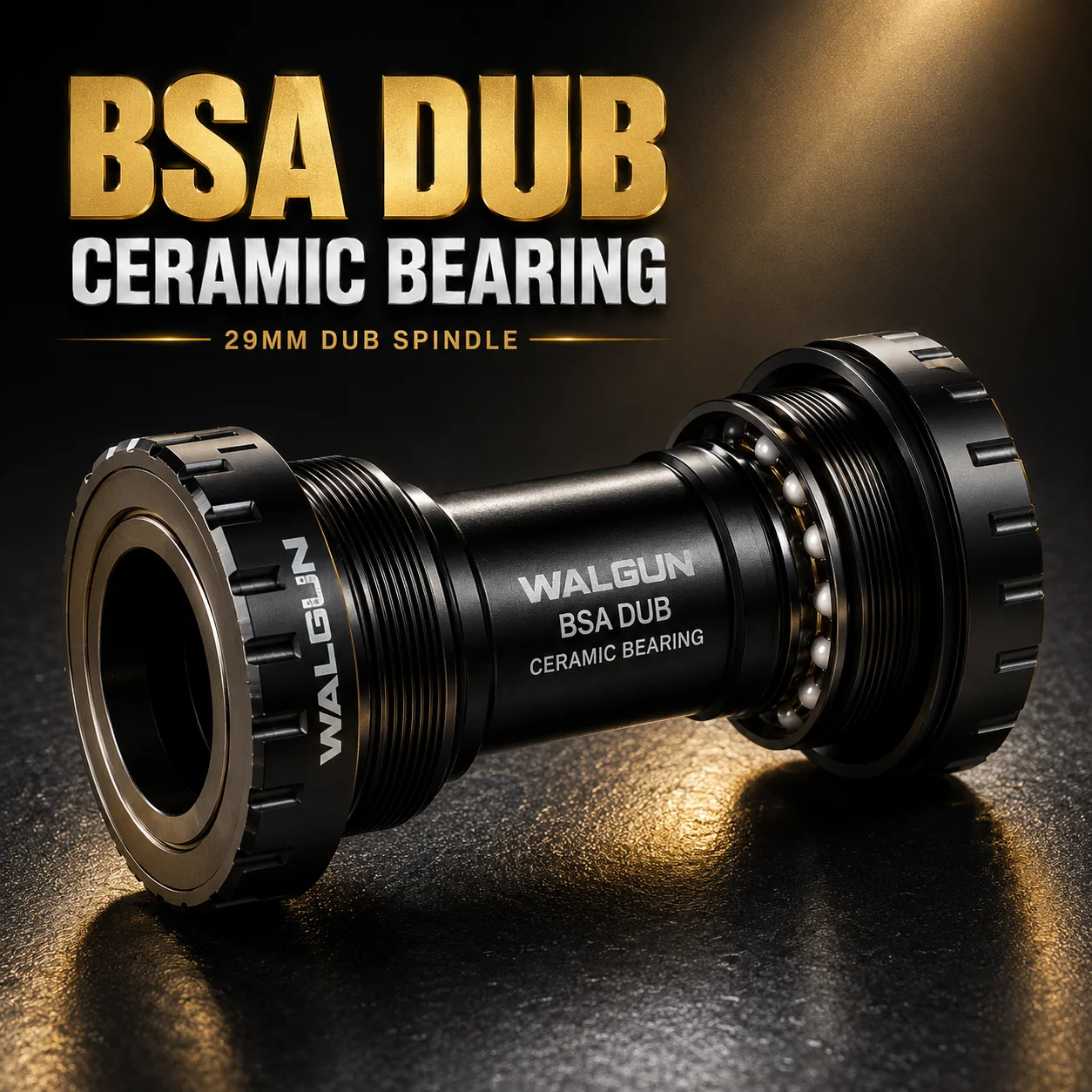 WALGUN BSA DUB Keramik-Innenlager 29mm Spindel 68-73mm BSA-Gewinde AL7075 CNC Doppeldichtung Wasserdicht MTB Gravel Rennrad – Detail 5