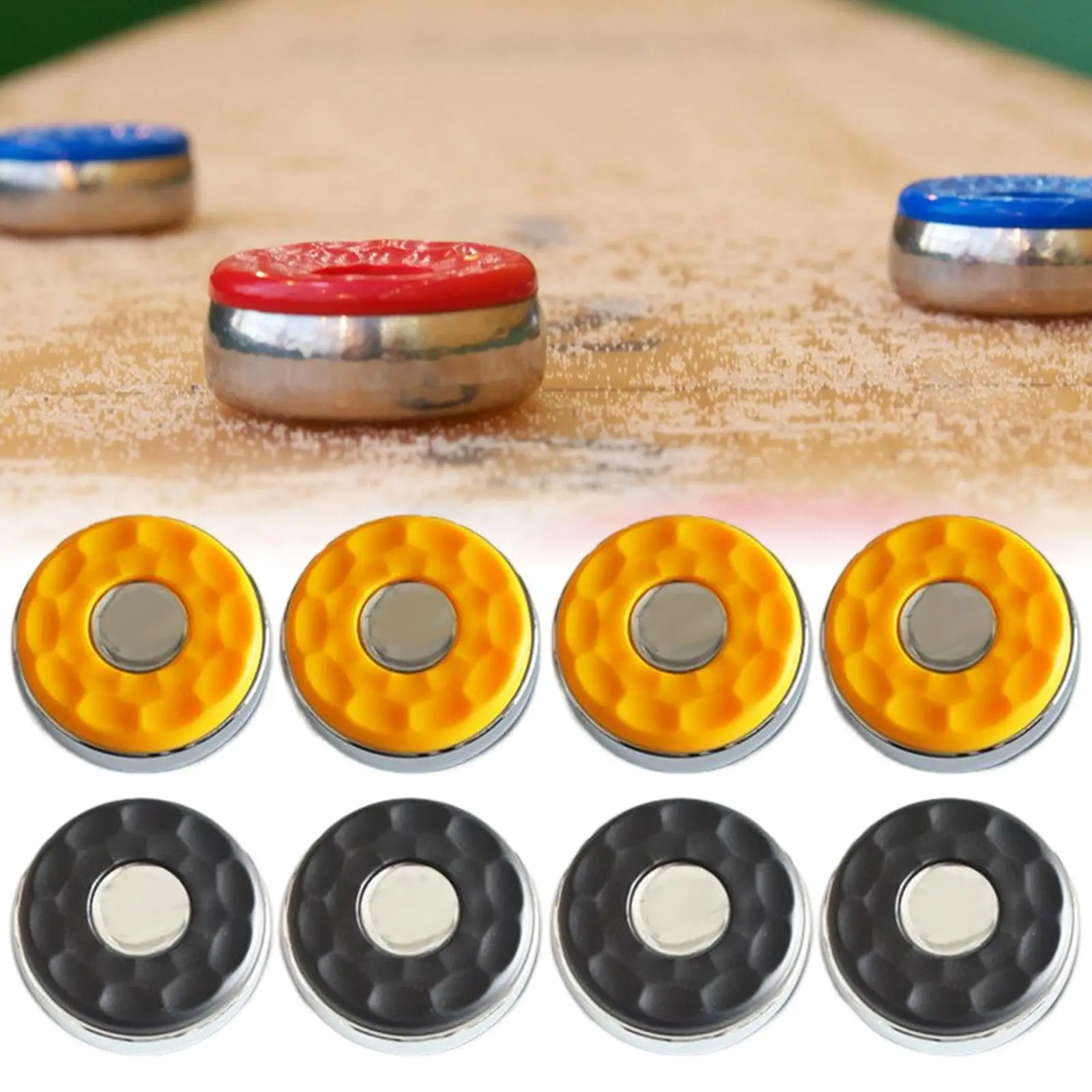 

8Pcs Shuffleboard Pucks Tabletop Game Replacements Shuffleboard Table Pucks Matt Surface 58mm Shuffleboard Accessories