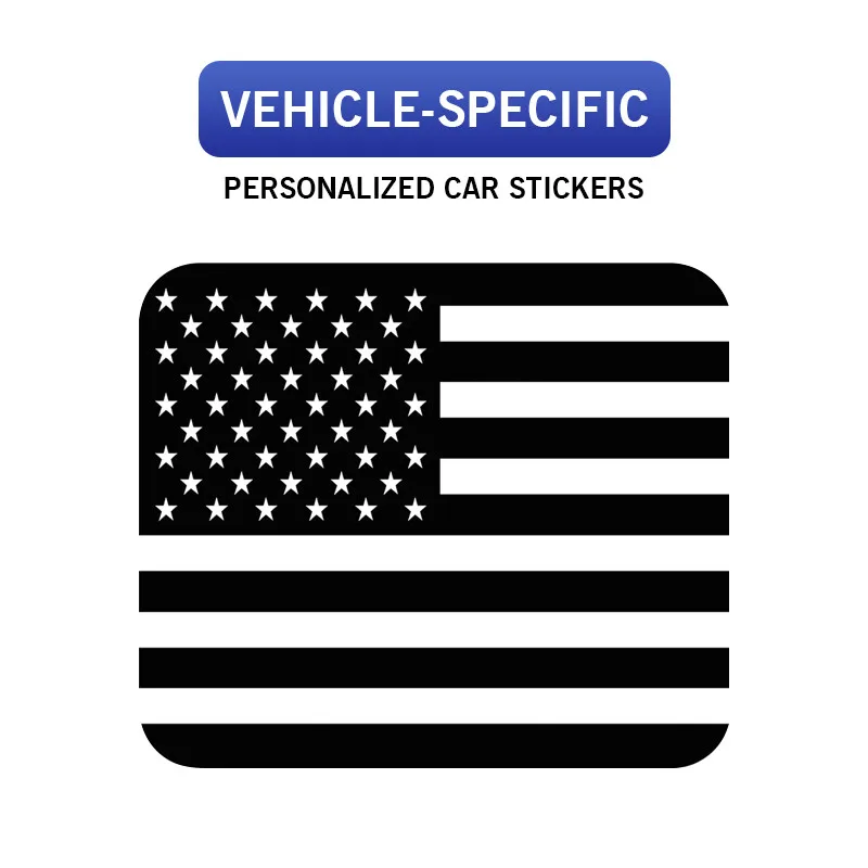 New Black Rear Middle Window American Flag Decal FITS For Ford F150 F250 F350 2015 2016 2017 2018 2019 2020 2021 2022 2023 2024