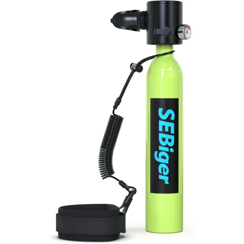 

Diving Tank with DOT Certification Reusable Scuba 0.5L Pony Bottle Support 5-10 Minutes Dive Time Diving Cylinder Suitable for U