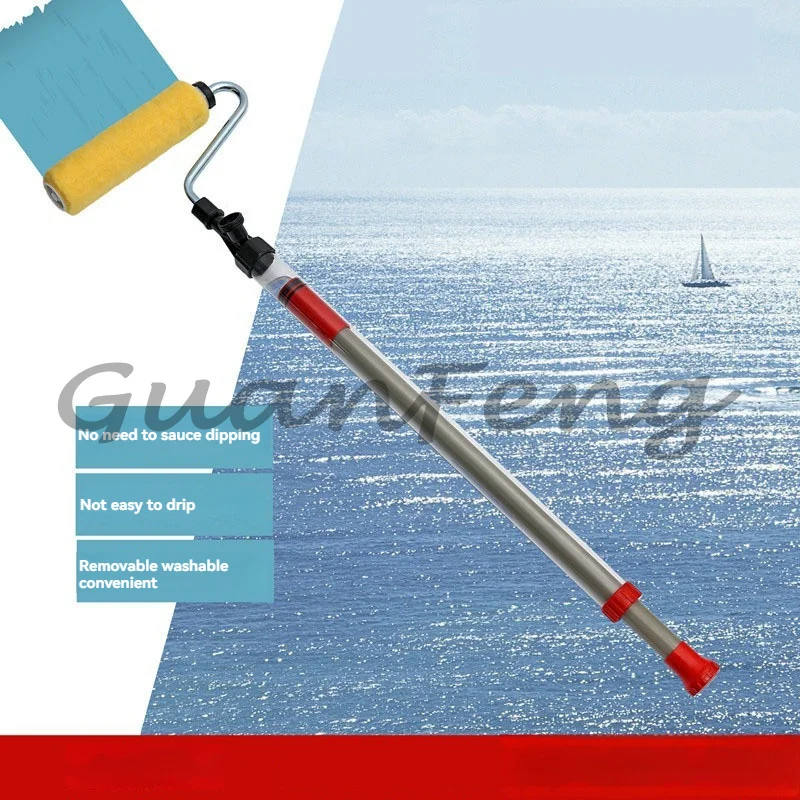 Self-coating paint roller semi-automatic paint roller paint coater