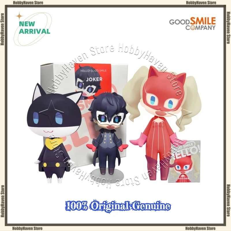 En stock GSC HELLO! GOOD SMILE - Figura de Acción Coleccionable de Persona 5, Joker/Takamaki An/Morgana, Modelo Original, Regalo
