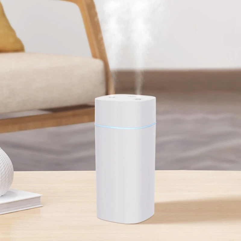 Colorful Night Light Small Humidifier Double Spray Air Atomizer USB Silent Home Humidifier Car Purifying Air Spray Durable