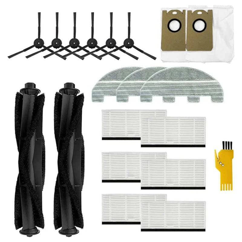 

Replacement Accessories Kit for Proscenic M8 PRO M8 Robot Vacuum Cleaner Main Brushes Filter Mop Cloths Dust Bags