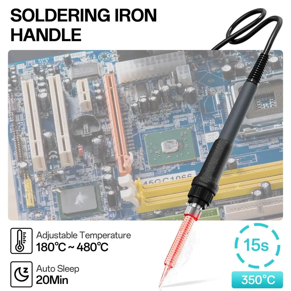 Compact 90W Soldering & Hot Air Rework Station with Precision Temperature Control and Full Kit