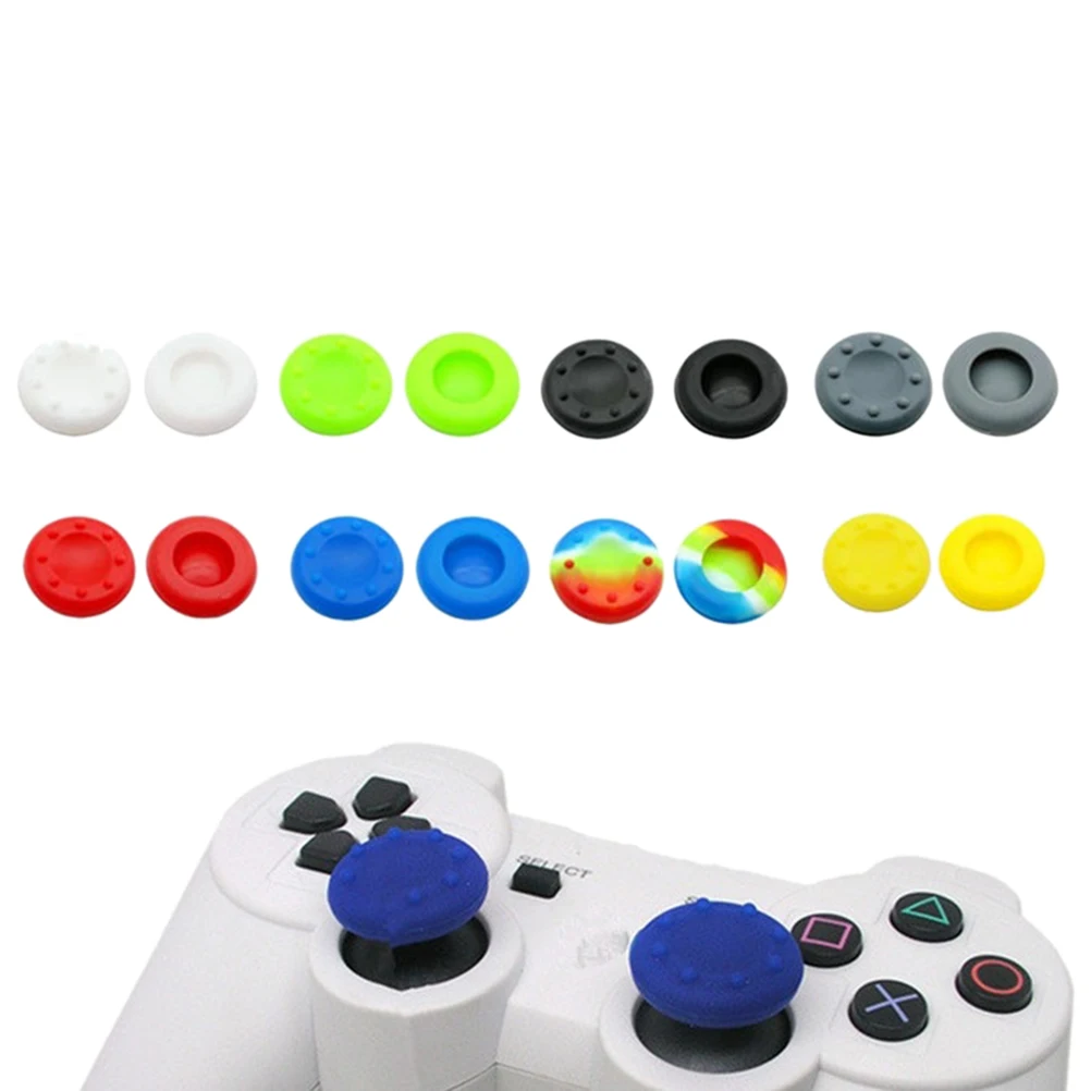 10pcs/lot Silicone Thumb Stick Joystick Grip Cover Caps For Sony PS4 PS3   Controller Silicone Thumb Stick Cap Cover