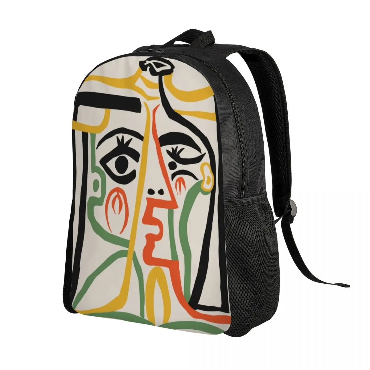 Tete De Femme Laptop Backpack Men Women Fashion Bookbag for College School Students Pablo Picasso Artwork Bags