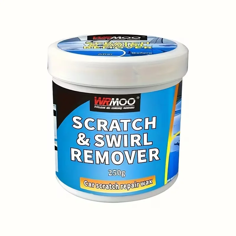 250g Car Scratch Remover Kit, WRMOO Swirl Mark & Paint Repair Wax, Restores Car Paint Shine & Removes Light Scratches
