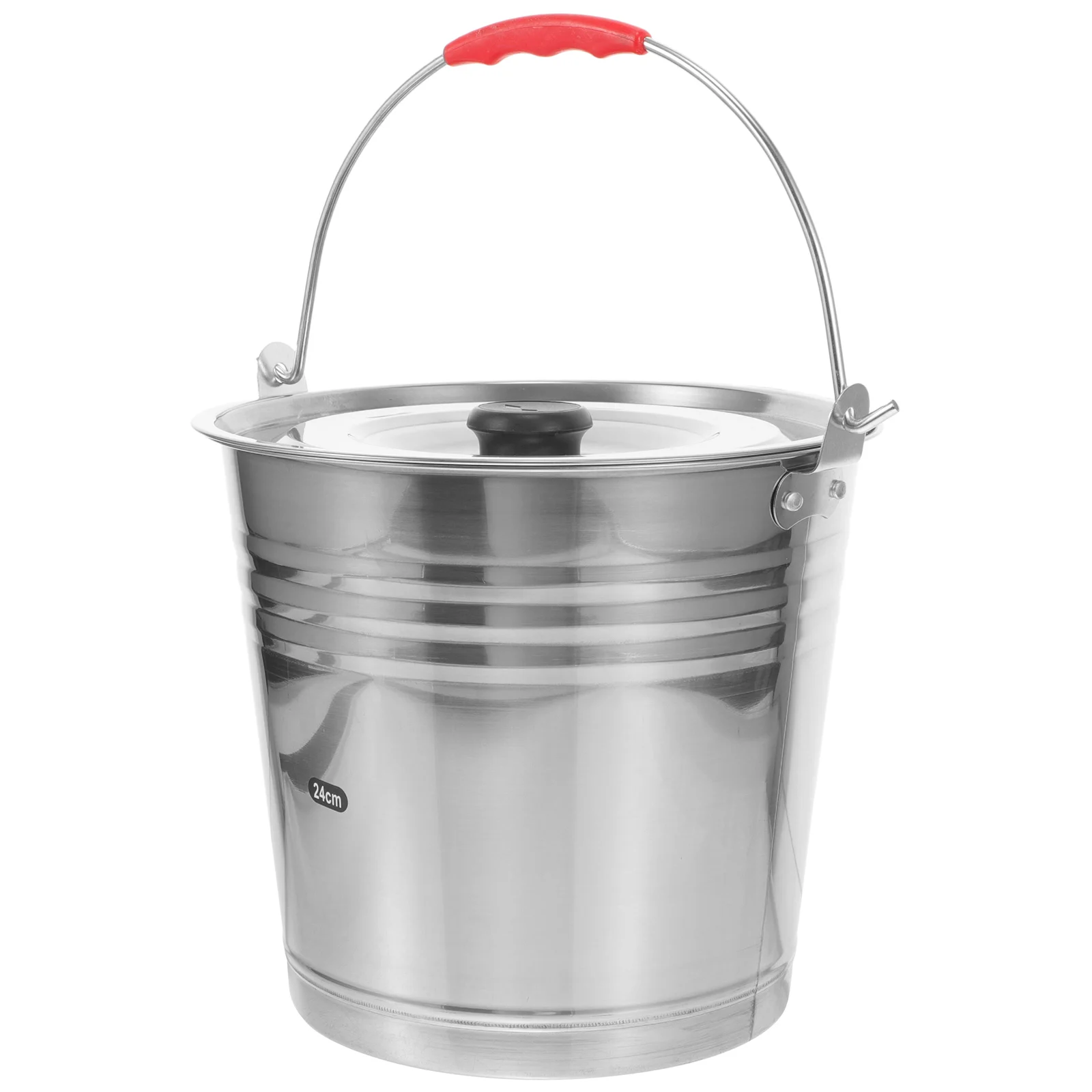 

Thickened Stainless Steel Water Bucket With Lid Large Capacity Ice Storage Bucket For Beer Drinks Bar Hotel Party KTV Beach