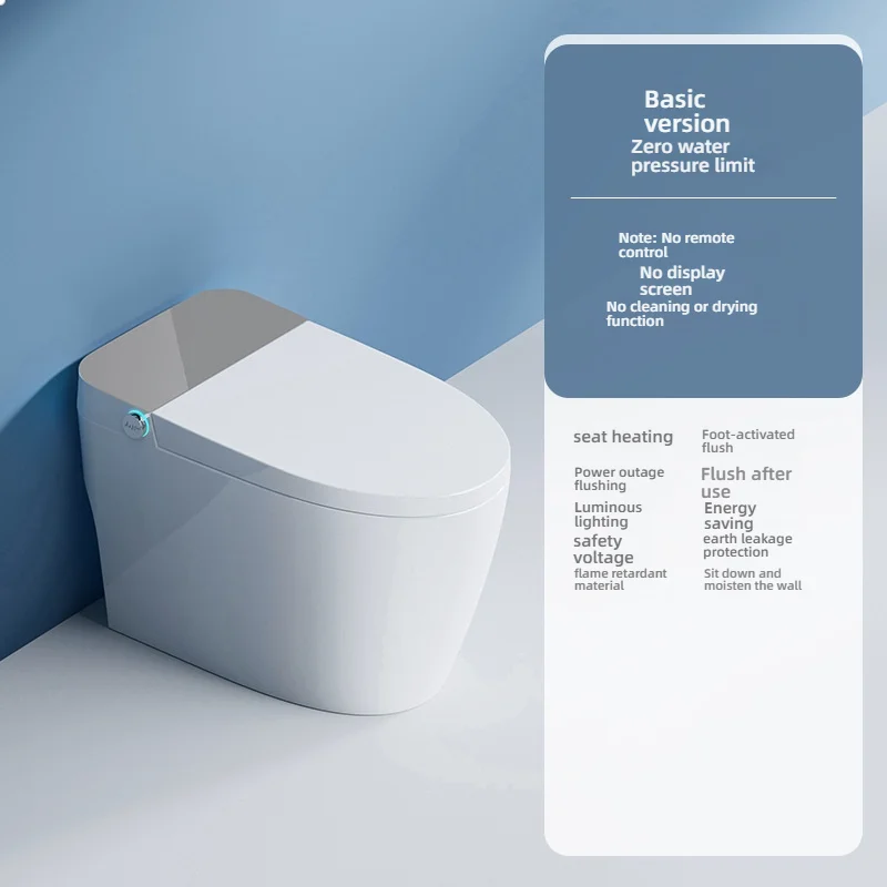 Fully Automatic Toilet WC Bidet Commode Toilet Bowl Automatic Operation Smart Toilet With Remote Control