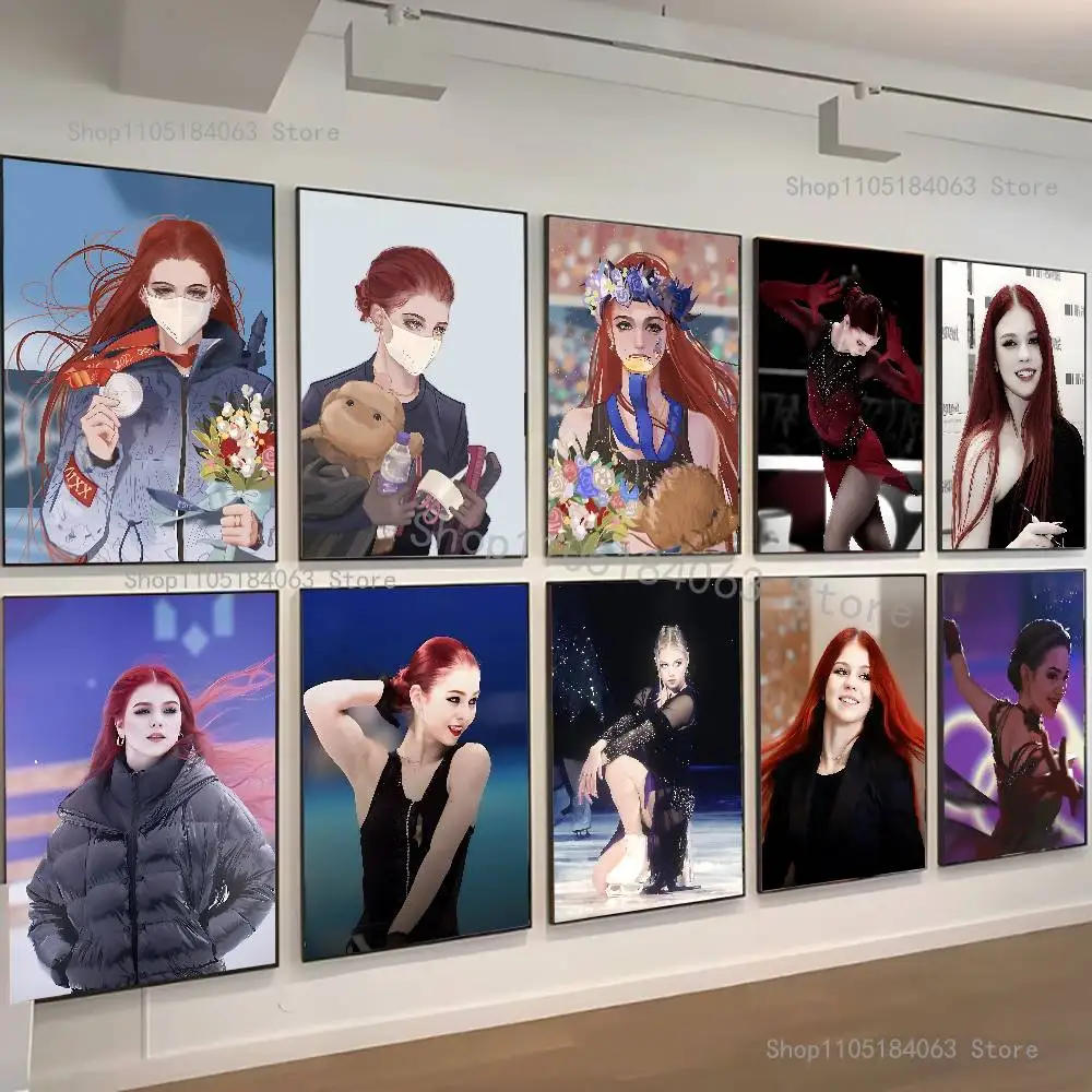 A-Alexandra T-Trusova Poster High Quality Wall Art for Home Office Bedroom Living Room Hallway Bar Perfect Gift