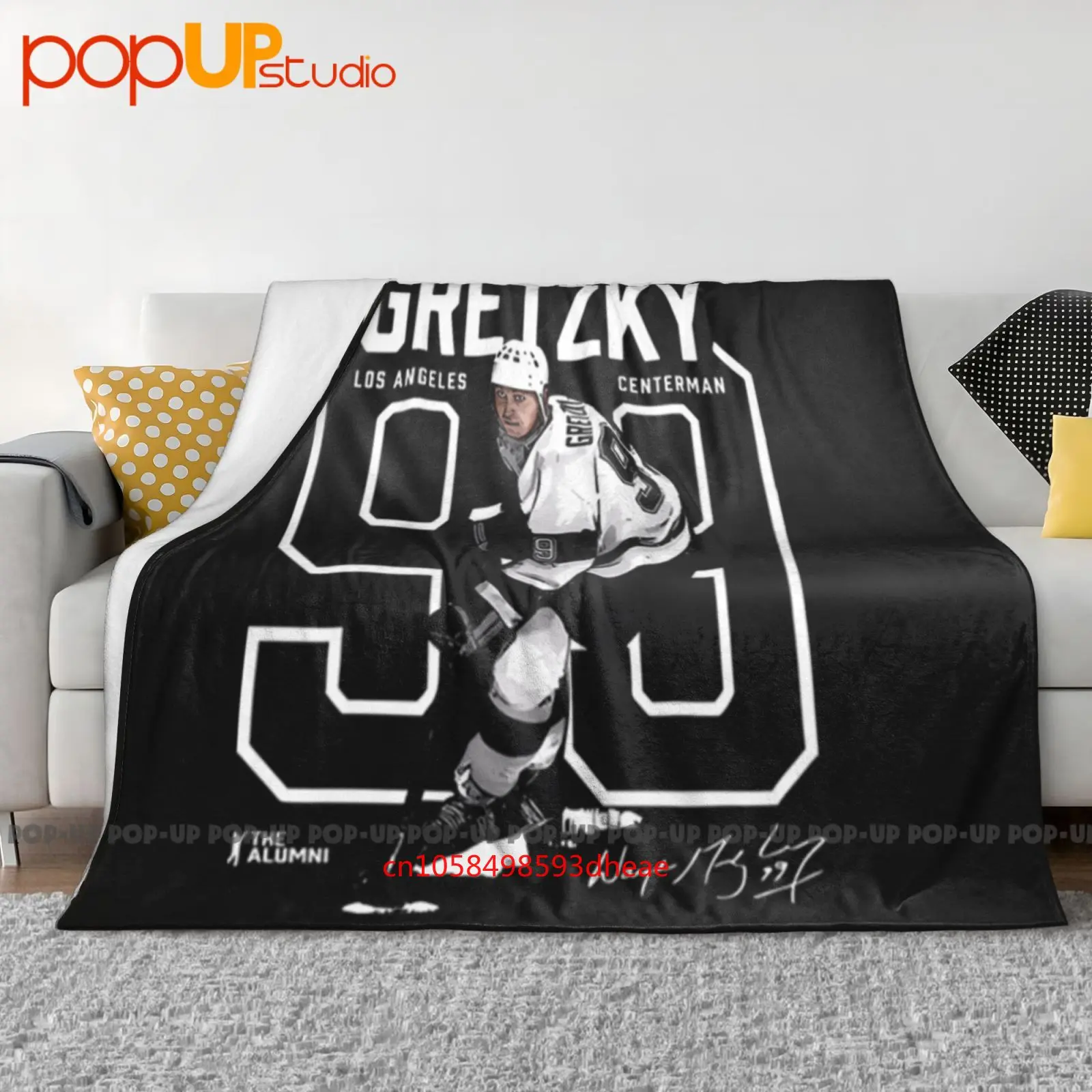 Los Angeles Nhla Wayne Gretzky Number Outline Ultra-Soft Blanket Quilt Winter Sofa Cover Bed Covers