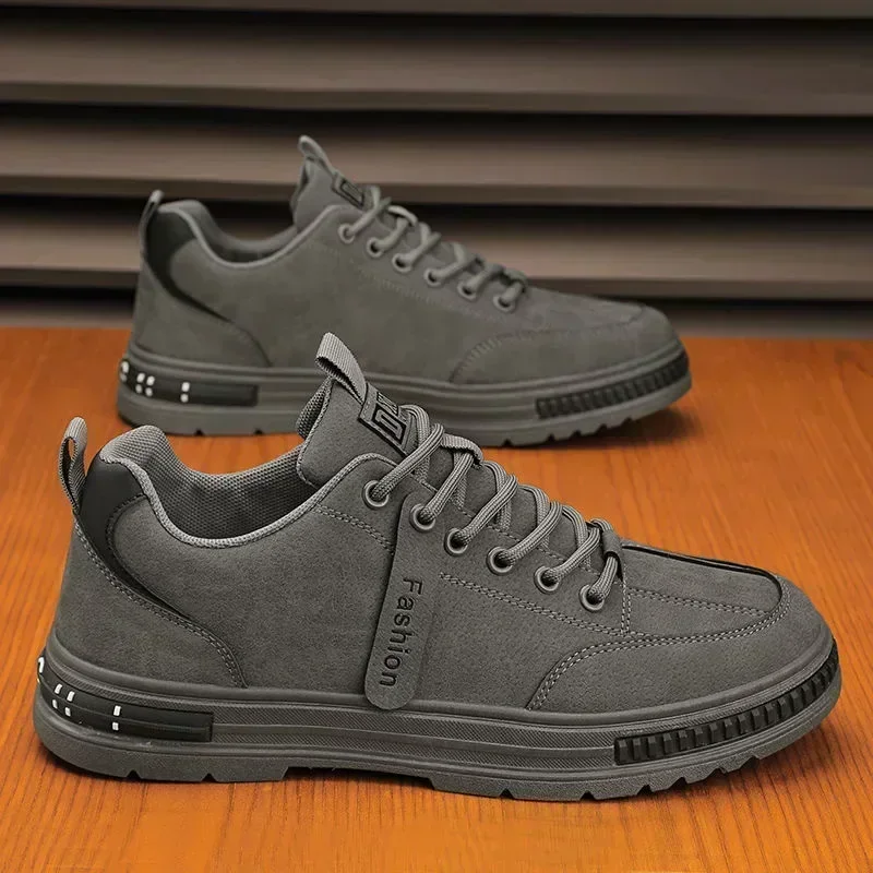 Men's shoes 2024 new spring and autumn season breathable versatile casual trendy shoes men's work lightweight sports board shoes image 3