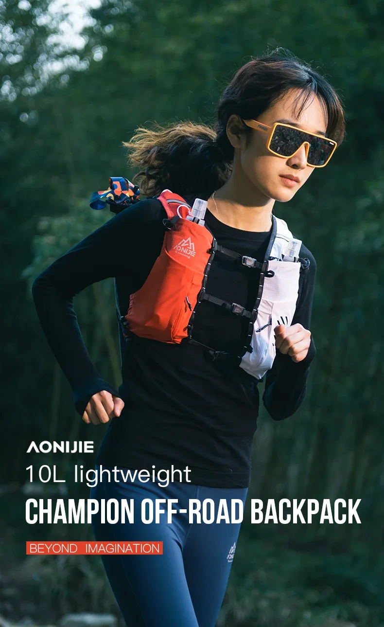 AONIJIE-Chaleco ligero para correr, mochila de hidratación para senderismo, ciclismo todoterreno, carrera de maratón, C9116, 10l