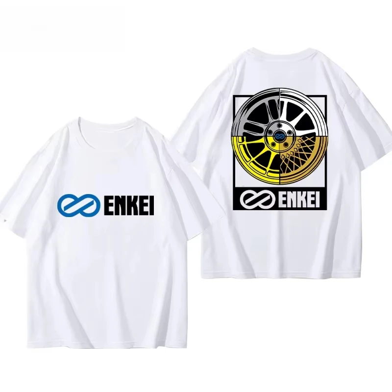 

Car modification enthusiast male sweat-absorbing motorcycle T-shirt summer cotton breathable and comfortable