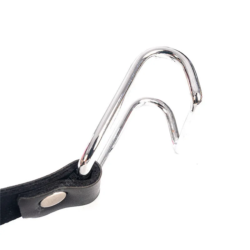 Metal Integrated Mouth Gag with Adjustable Nose Hook Expansion Plug for Couple SM Games Adult Toys view 4