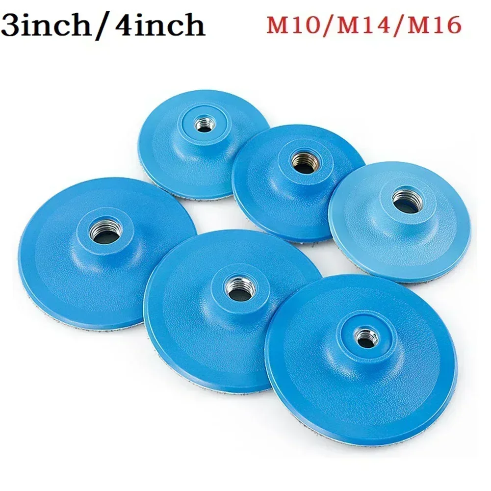 1pc 3inch 4inch Sanding Disc Backing Pad M10/M14/M16 Thread Self-adhesive Hook-Loop Backed Plate Abrasive Disks For Sanders