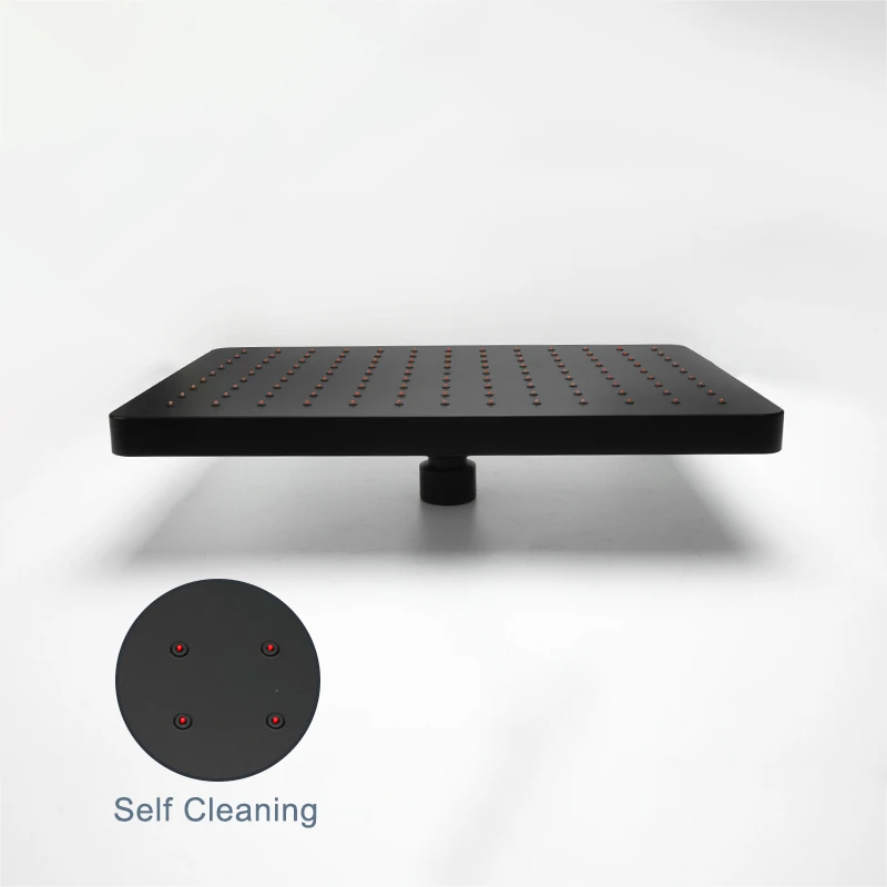 Bathroom Top Spray Shower Round Square Chrome Polished Top Sprinkler Head Showers White Matte Black Large Rainfall Shower Head