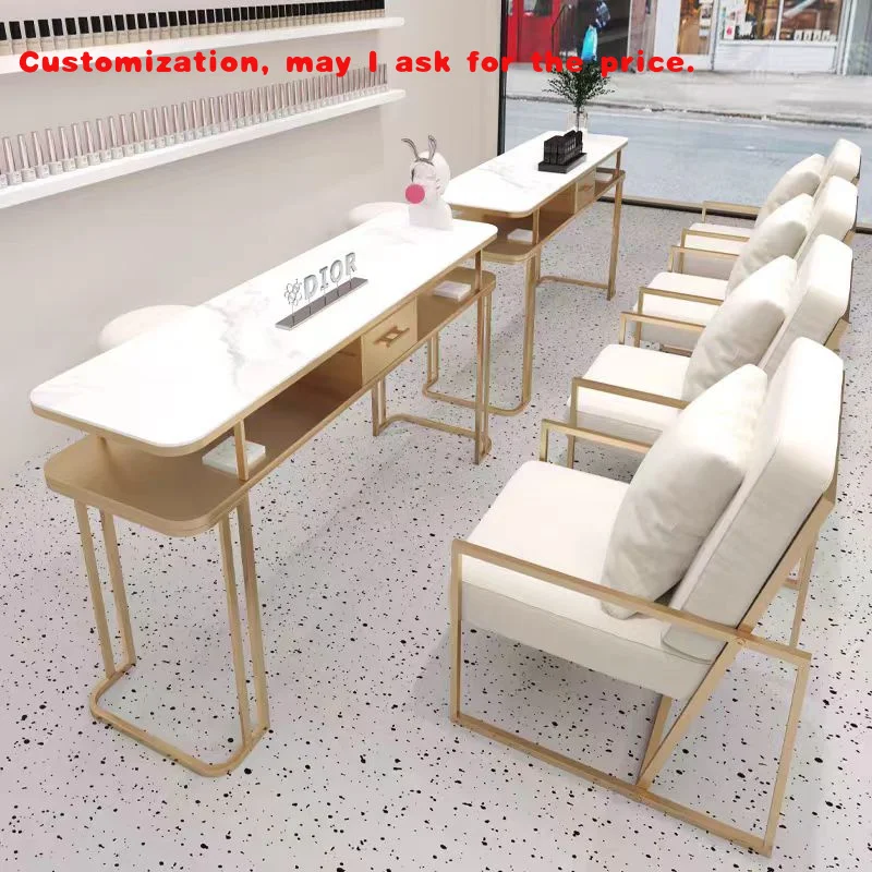 

Custom.YS-0678N Современный профессиональный деревянный стол для ногтей, настраиваемый домашний торговый центр для гостиной, со встроенным пылевым колпачком