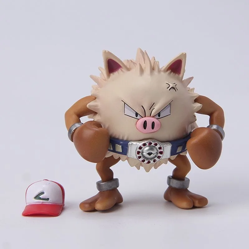 متوفر في المخزون حقيقية 5 سنتيمتر أنيمي بوكيمون الشكل Primeape عمل أرقام بولي كلوريد الفينيل تمثال سطح المكتب الزينة جمع نموذج