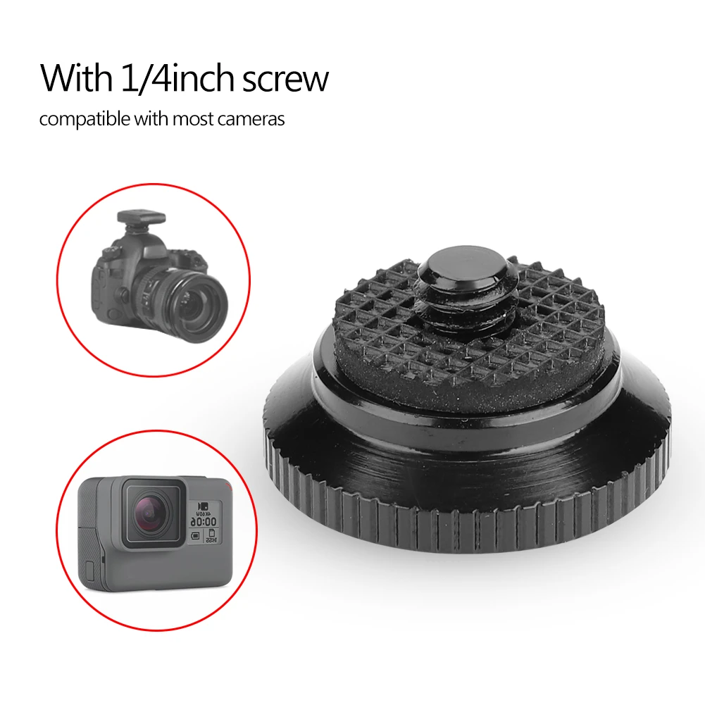 Mini Quick Release Plate Mini Aluminium Alloy Round Quick Release Plate for  Compact Action Tripod Quick Release Plate