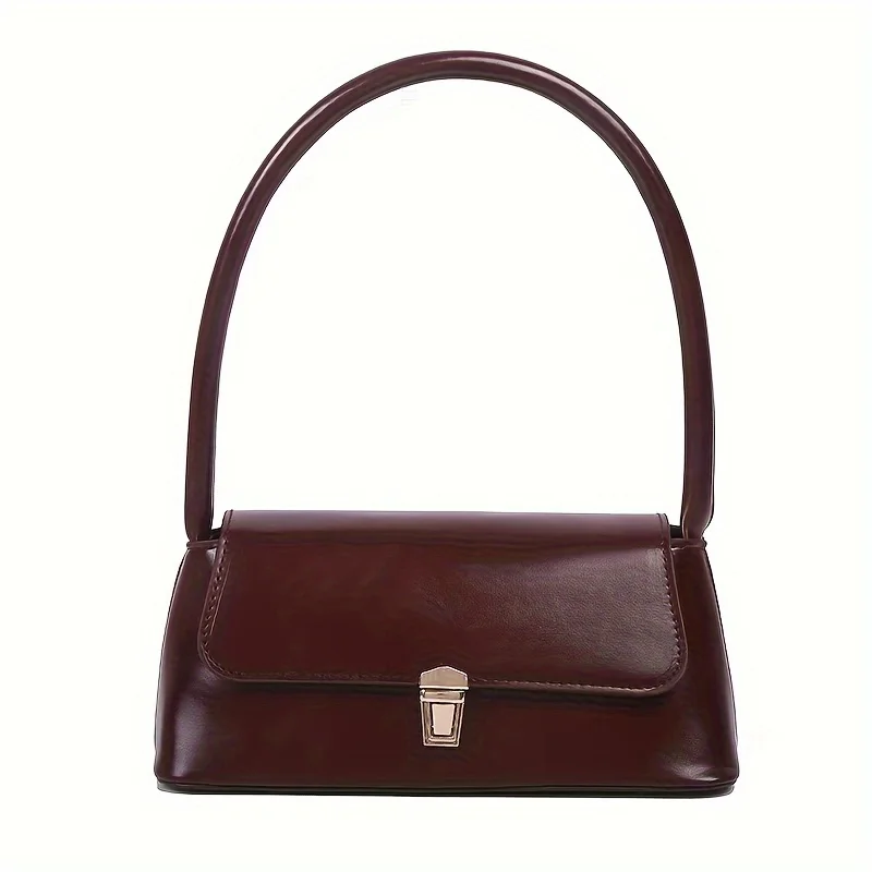 

Casual Flap Shoulder Bag, Simple Solid Color Bag, Perfect All-match Handbag