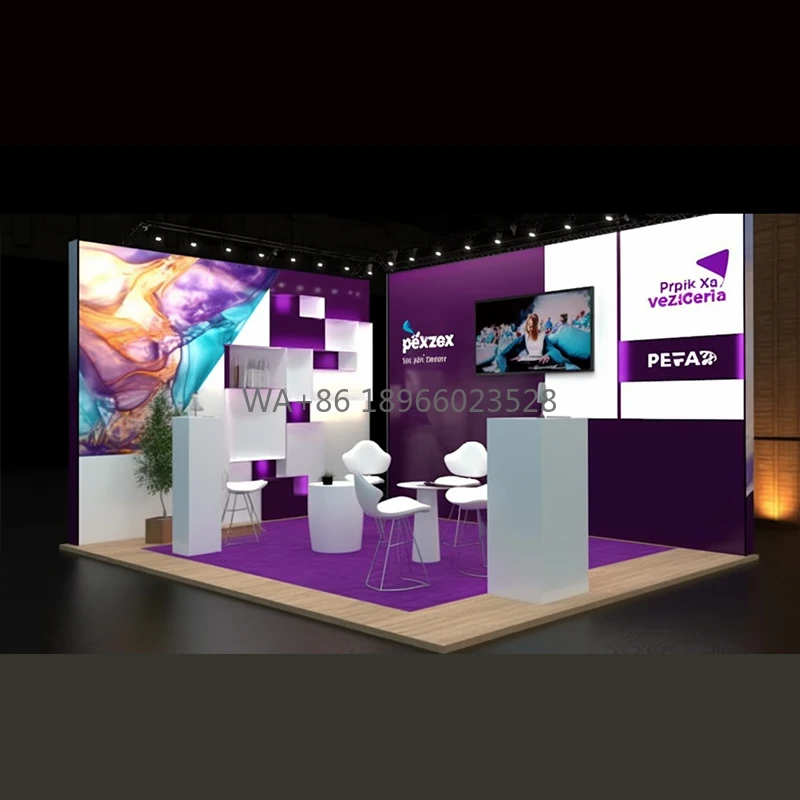 Sistema di visualizzazione per esposizioni commerciali Profilo in alluminio stampato Display per banner per cabina espositiva illuminata in tessuto