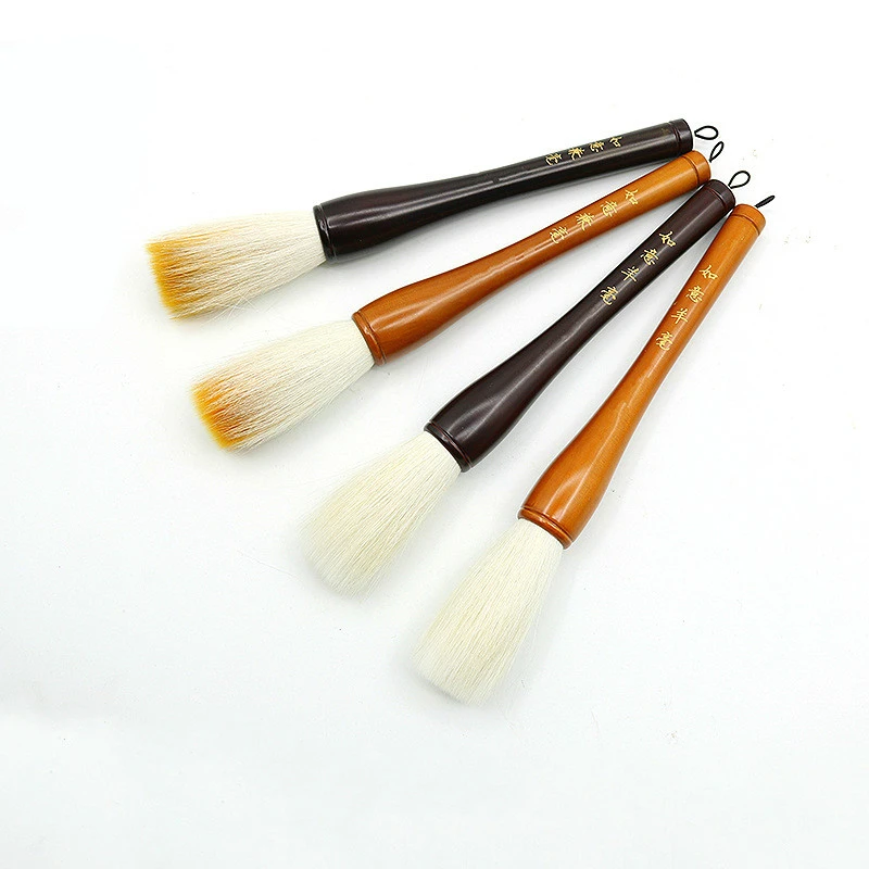 Chinese Calligraphy Brush Tradtional Woolen Multiple Hairs Hopper-shaped Brush Chinese Landscape Painting Brush Writing Supplies