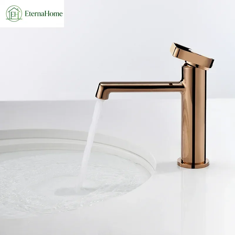 Basin Faucets New Triangle handle Design Black/White/Gold Taps Hot & Cold Mixer Copper Washbasin Sink Bathroom Accessories