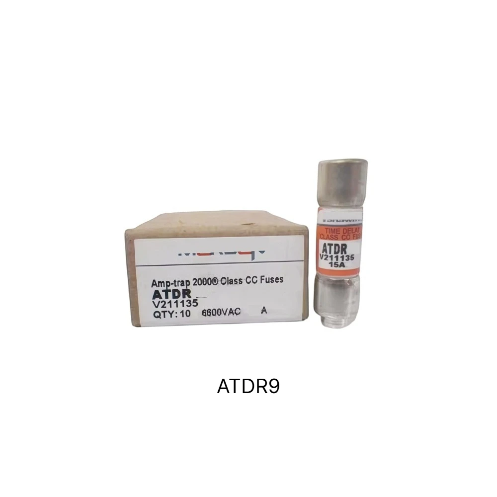 ATDR9 Class CC Time-Delay Current Limiting Cartridge Fuse 9A 600VAC 300VDC Motor PLC Circuit Protection 【10-Pack】 OEM