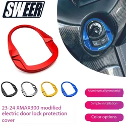 For YAMAHA XMAX 300 X-MAX 300 XMAX300 CNC Modified Motorcycle Ignition Key Switch Lock Cover Cap Decorative Accessories