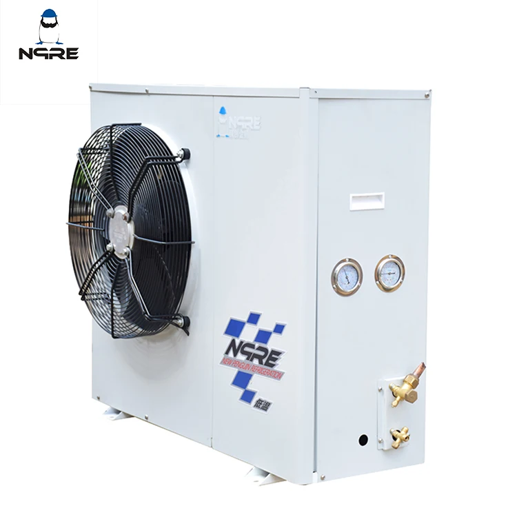 Copeland R22 R410A Cold Room Best Price High Quality 4HP 1 fan Air-cooled Scroll Refrigerant Compressor Condensing unit