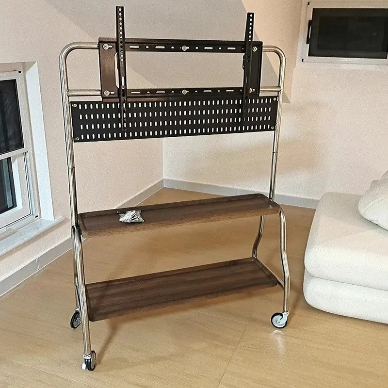 TV floor bracket removable stainless steel art cart 55/65/75 inch universal hanger