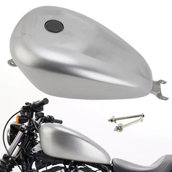 14.4L Iron Unpainted Motorcycle Retro Oil Gas Fuel Tank Fit For Harley Sportster XL 883 72 1200 Roadster Forty-eight 2007-2023