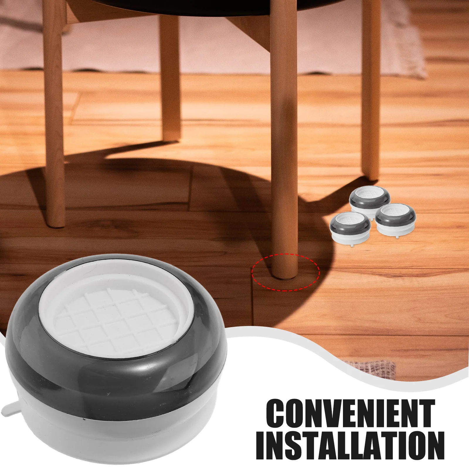 

4Pcs Anti Vibration Pads Washing Machine Feet Stabilizer Non Slip Shockproof Pads for Washer Dryer Furniture Vibration Dampening