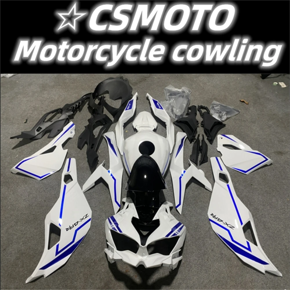 

Motorcycle fairing fits ZX-4R 2023 2024 ZX-25R 2019 2020 2021 2022 2023 Fairing body setting bright blue and white