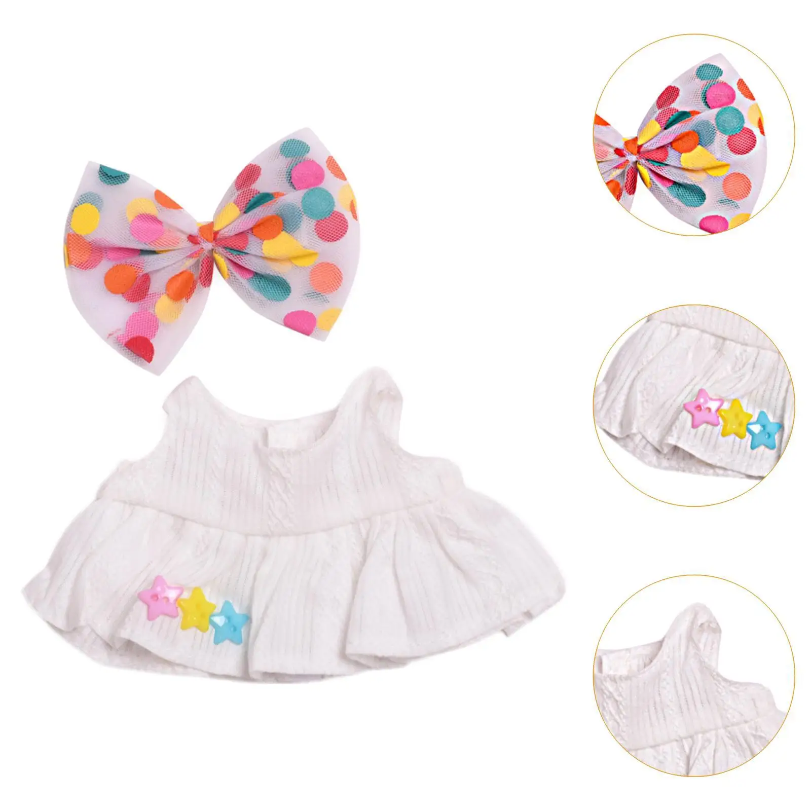 ملابس دمى لطيفة ملابس دمى، ناعمة، DIY، إكسسوارات دمي، فستان دمية، مريح للدمية المعلقة للأطفال البنات من سن 5 إلى 7 8-10