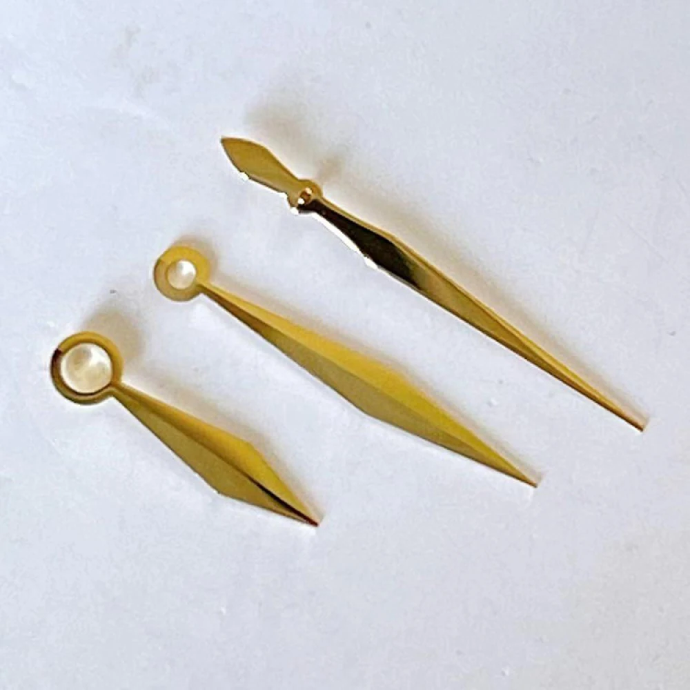 NH35 針剣型シルバー/ゴールド/ローズ/ブルー時計ポインター夜光なし 13 ミリメートル 12 ミリメートル 8 ミリメートル時計の針 NH35 NH36 4R 7S ムーブメント用