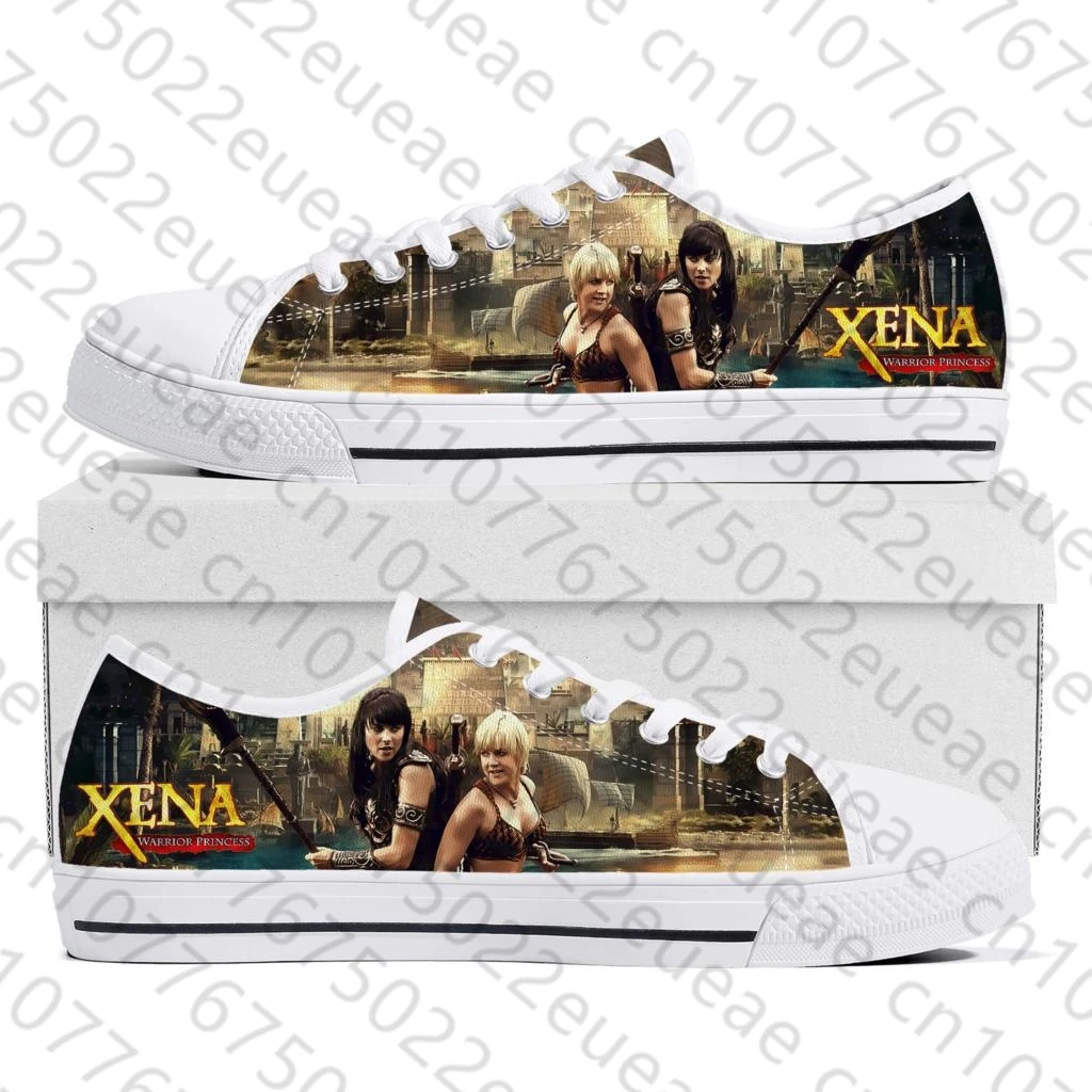 Xena Warrior Princess Low Top Sneakers Mens Womens Teenager High Quality Gabrielle Canvas Sneaker Casual Shoes Custom Made Shoe