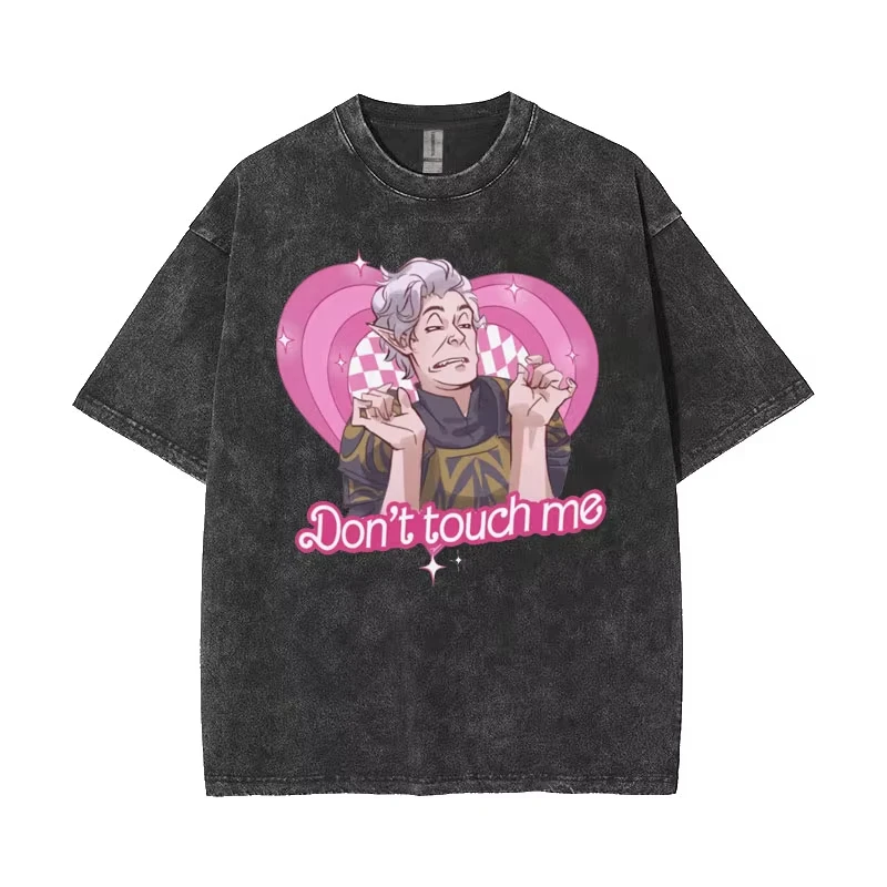 

Ограниченная серия Astarion The Pale ELF Футболки Baldurs Gate 3 Girl Dinner Винтажная стираная футболка для мужчин и женщин Повседневная футболка High Street Y2k