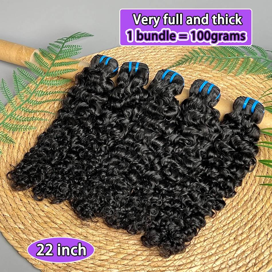 Fasci di capelli umani ricci birmani 18A # 1B Colore naturale 100% capelli vergini grezzi 100g Ricci rimbalzanti 1 2 3 4 Bundles Estensioni del tessuto