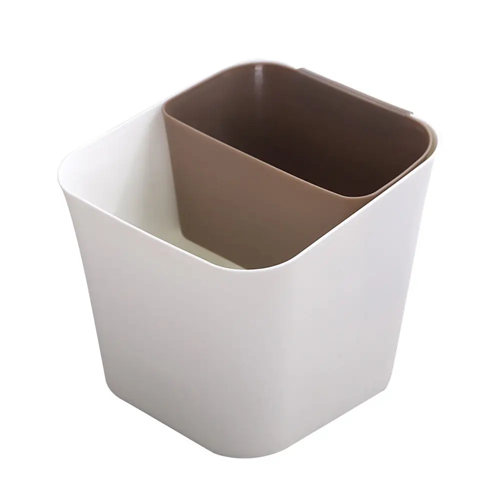 

Dry Wet Separation Garbage Bin Plastic Trash Can Home Office Wastebasket PP Material Eco Friendly Simple Fashion Coffee