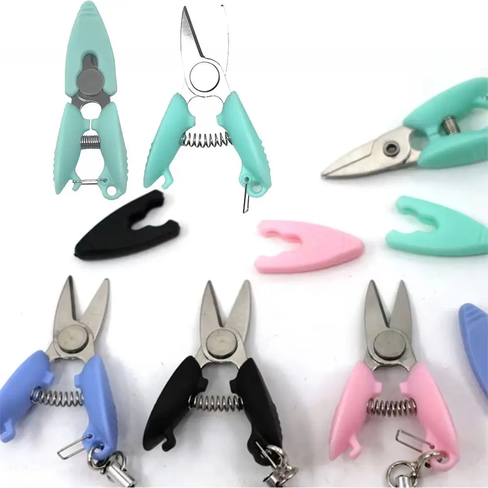 Plastic Mini Pocket Scissors Craft Embroidery Thread Needlework Sewing Scissors Cartoon Paper Cutting Tool Tailor's Scissors