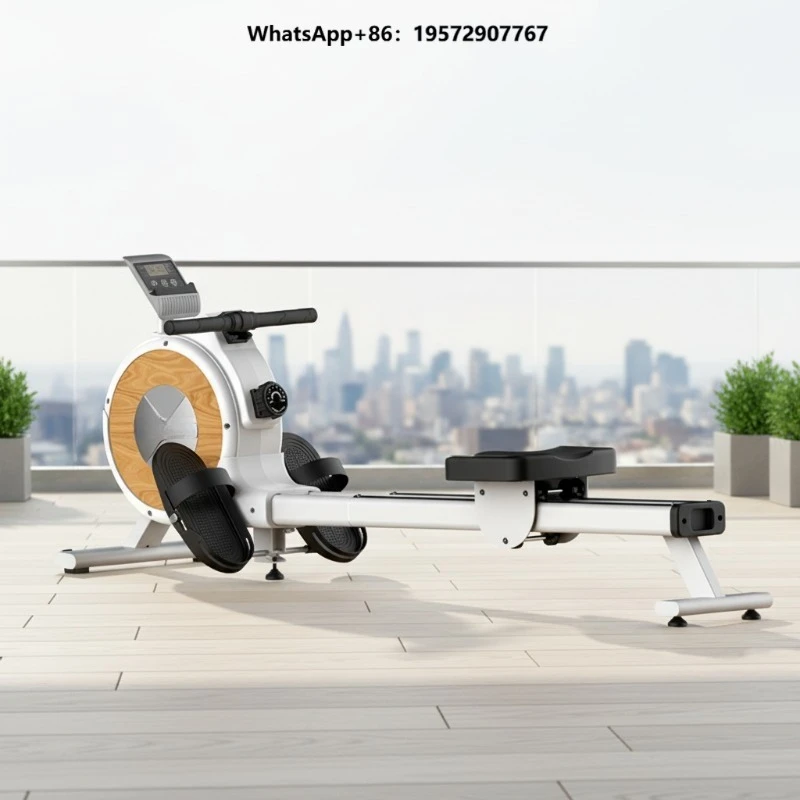 Smart Solid Wood Unisex Rowing Machine Home Use Magnetic Control Folding Super Fat Burning Exercise Aerobic Fitness