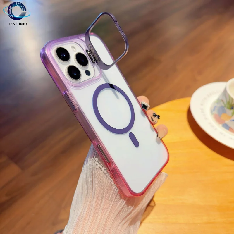 

Wireless magnetic lens holder for 17 ProMax 16 15 14 13 12 11, phone case, all inclusive, anti drop and collision color protecti