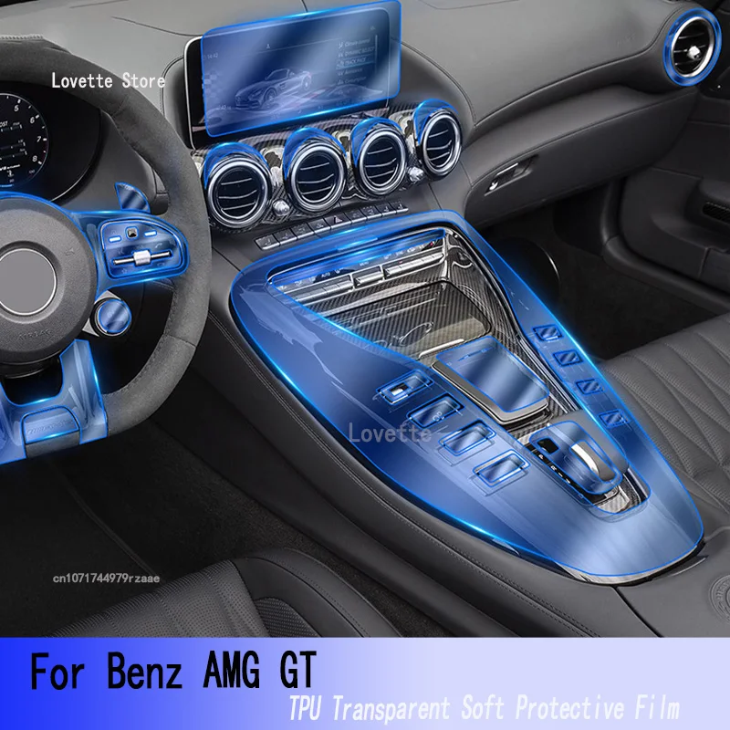 

TPU Car Interior Gear Dashboard Instrument Protective Film Transparent For AMG GT 50 53 63 2019-2023 Anti-scratch Accessories