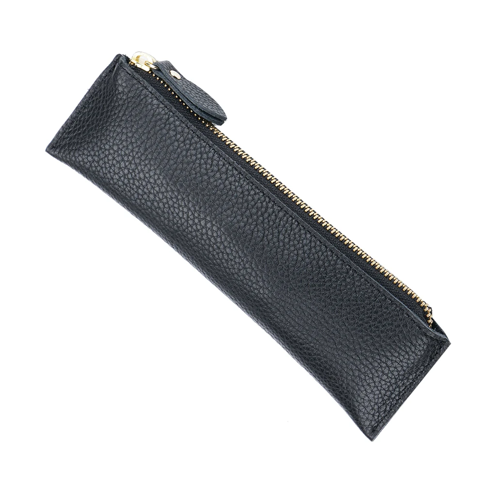 

Stylish Pen Bag Holder Pouch Case Protective Storage For Pens Office School Stationery Gifts Simple Black Birthday